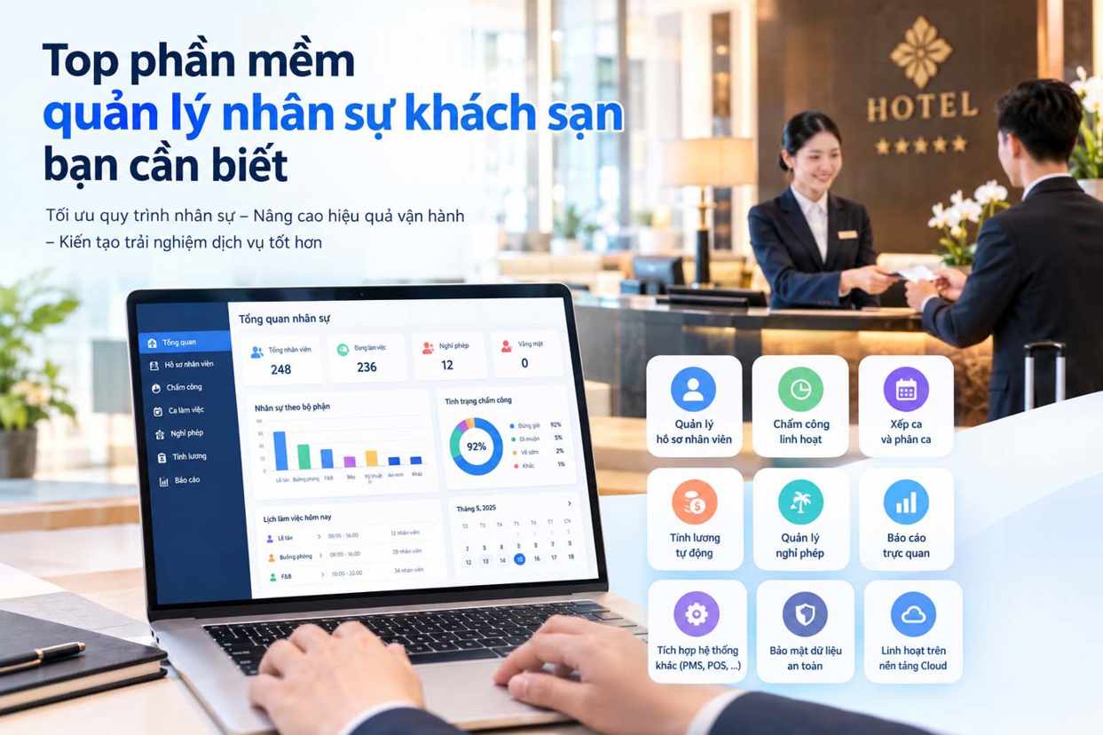 Top phần mềm quản lý nhân sự khách sạn