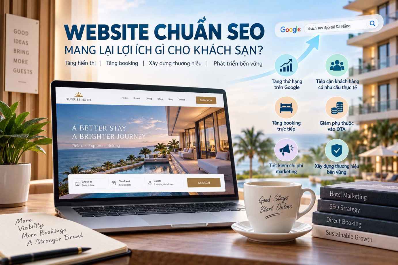 Website chuẩn SEO cho khách sạn