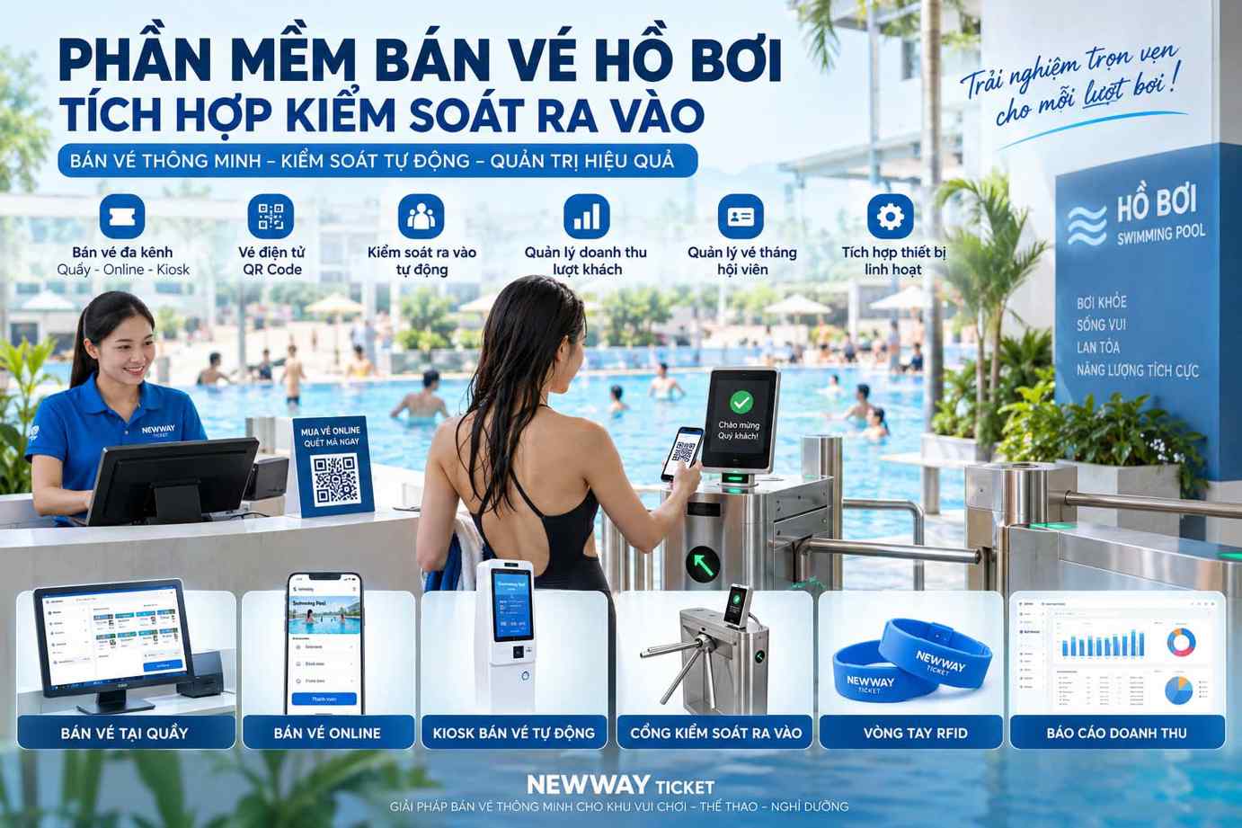 Phần mềm bán vé hồ bơi