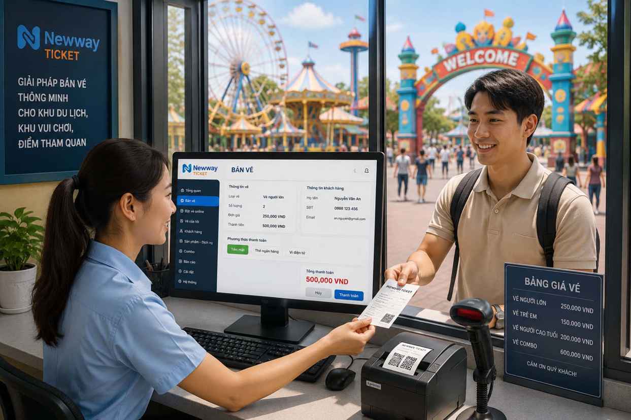 Phần mềm quản lý bán vé là gì? Giải pháp toàn diện cho khu vui chơi