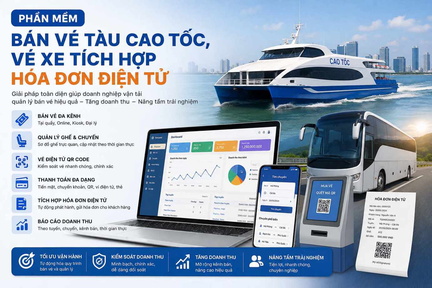 phần mềm bán vé tàu cao tốc vé xe khách