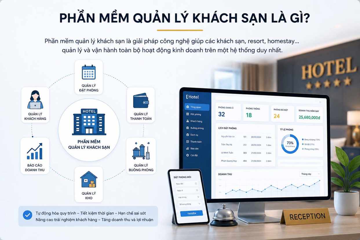 Phần mềm quản lý khách sạn là gì
