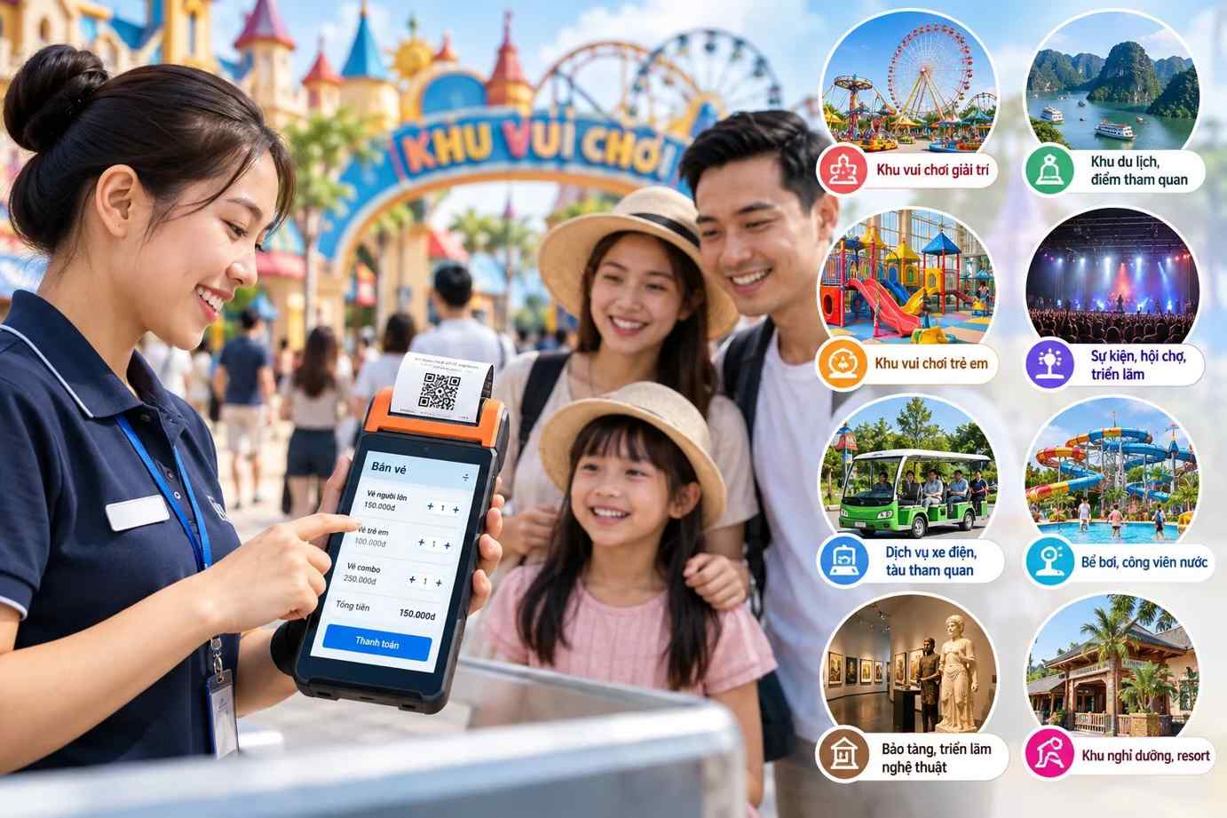 Thiết bị POS bán vé cầm tay